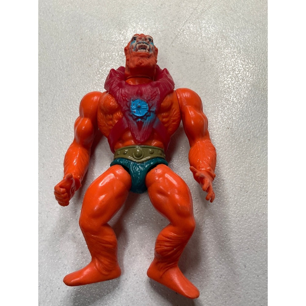 Vintage 1981 MOTU Beast Man Action Figure Mattel Malaysia He-Man Savage Henchman